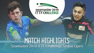 【Video】AHMADIAN Amin VS DANI Mudit 2019 ITTF Thử thách Serbia mở