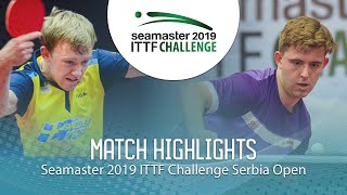 【Video】RASMUSSEN Tobias VS RANEFUR Elias, vòng 64 2019 ITTF Thử thách Serbia mở