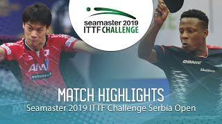 【Video】MASAKI Yoshida VS SALIFOU Abdel-Kader, vòng 64 2019 ITTF Thử thách Serbia mở