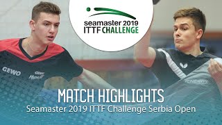 【Video】HOHMEIER Nils VS KATSMAN Lev, tứ kết 2019 ITTF Thử thách Serbia mở