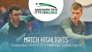 【Video】DE NODREST Leo VS REMBERT Bastien, chung kết 2019 ITTF Thử thách Serbia mở