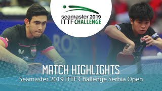 【Video】AFANADOR Brian VS YUTA Tanaka, tứ kết 2019 ITTF Thử thách Serbia mở