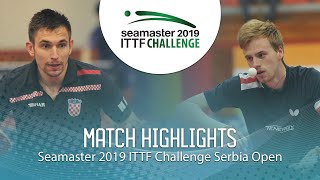 【Video】LANDRIEU Andrea VS KOJIC Frane, tứ kết 2019 ITTF Thử thách Serbia mở