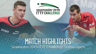 【Video】PUCAR Tomislav VS KATSMAN Lev, vòng 16 2019 ITTF Thử thách Serbia mở