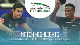 【Video】AFANADOR Brian VS SALIFOU Abdel-Kader, bán kết 2019 ITTF Thử thách Serbia mở
