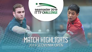 【Video】SGOUROPOULOS Ioannis VS WEI Shihao,  Thử thách ITTF 2019 tại Slovenia
