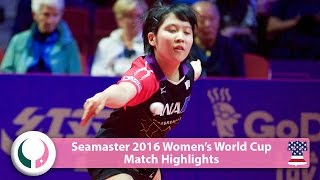 【Video】MIU Hirano VS MIMA Ito, tứ kết World Cup 2016 Seamaster nữ