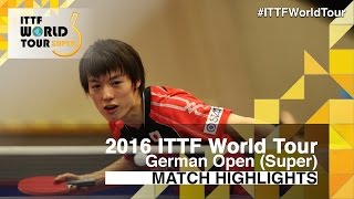 【Video】KENTA Matsudaira VS BAI He, vòng 128 2016 Đức mở rộng 