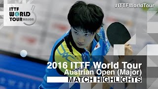 【Video】YUTO Muramatsu VS KOU Lei, tứ kết 2016 Hybiome Austrian Open 