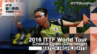 【Video】MIMA Ito VS HITOMI Sato, bán kết 2016 Zagreb  mở rộng 