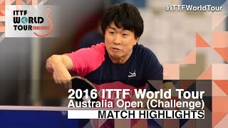 【Video】JUN Mizutani VS TAKUYA Jin, tứ kết 2016 Úc mở rộng 
