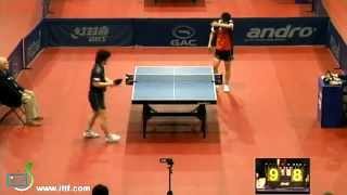 【Video】 Kishikawaseiya VS BAI He, vòng 32 2012  Ba Lan Mở