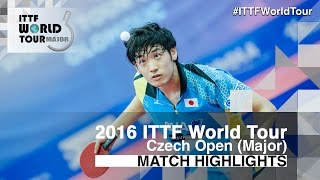 【Video】YUTO Muramatsu VS OUAICHE Stephane, chung kết 2016 Czech mở 
