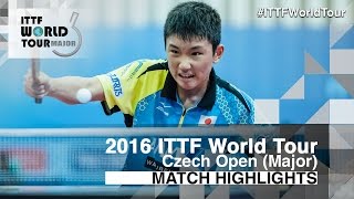 【Video】TOMOKAZU Harimoto VS RYOTARO Ogata, vòng 32 2016 Czech mở 