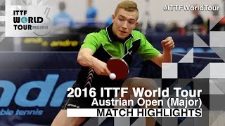【Video】TAKUYA Jin VS KOTOWSKI Tomasz, khác 2016 Hybiome Austrian Open 