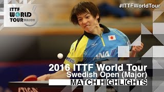 【Video】KENTA Matsudaira VS YUYA Oshima, bán kết 2016 Thụy Điển mở 