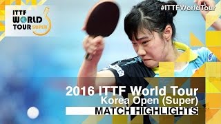 【Video】YUI Hamamoto VS CHOI Hyojoo, chung kết 2016 Hàn Quốc mở rộng 