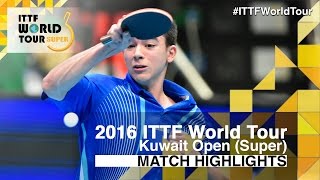 【Video】CALDERANO Hugo VS TONIN Ryuzaki, vòng 32 2016 Kuwait mở rộng 