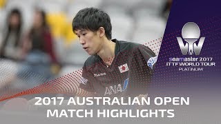 【Video】JUN Mizutani VS MAHARU Yoshimura, vòng 16 2017 Seamaster 2017 Platinum, Australian Open